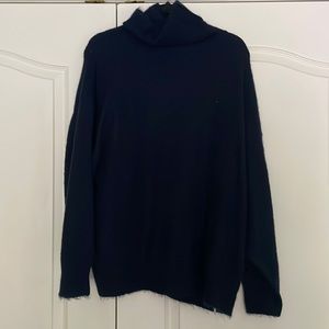 Zara oversized navy turtleneck. Size small